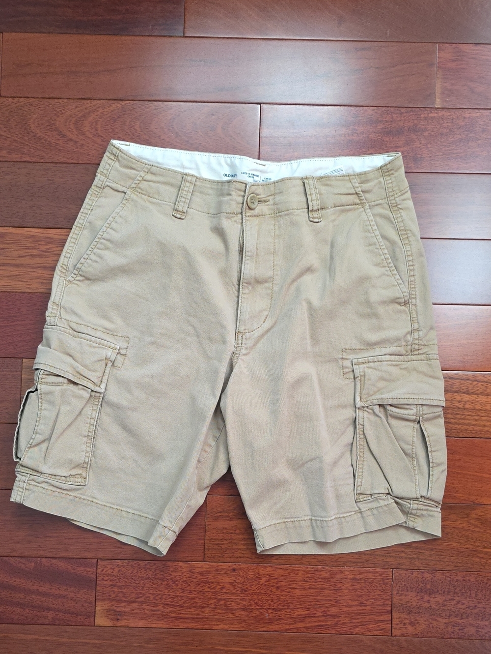 Old Navy Khaki Cargo Shorts with Multiple Pockets